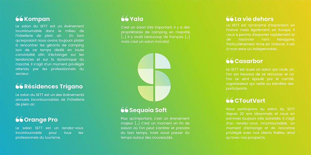 Témoignages d'excposant